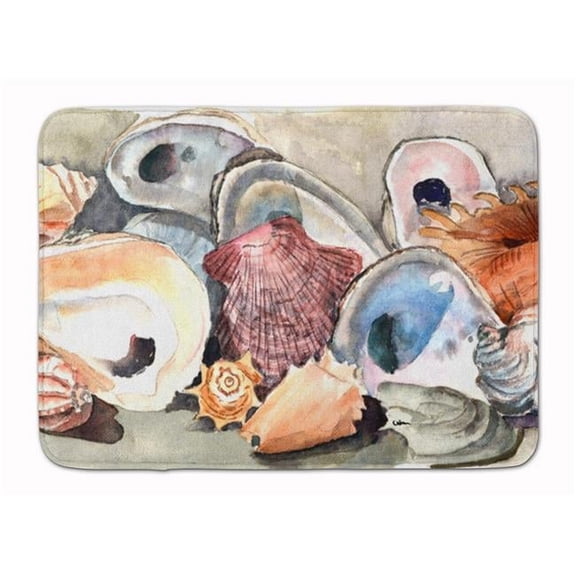 Sea Shells Machine Washable Memory Foam Mat