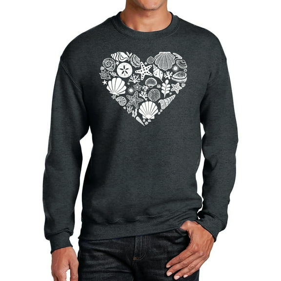 Sea Shells - Men's Word Art Crewneck Sweatshirt