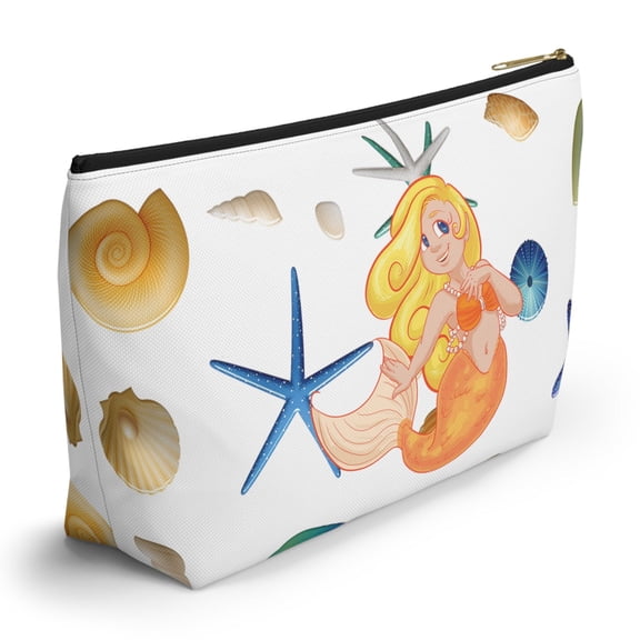 Sea Shells Mermaid Pouch Makeup Cosmetic Bag Gift of Her Birthday Gift