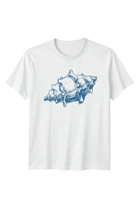 Sea Shells Ocean Mens T-Shirt Womens Tee Graphic Design Unisex Top All Size S-5XL
