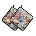 thumbnail image 1 of Sea Shells Pair of Pot Holders, 1 of 3