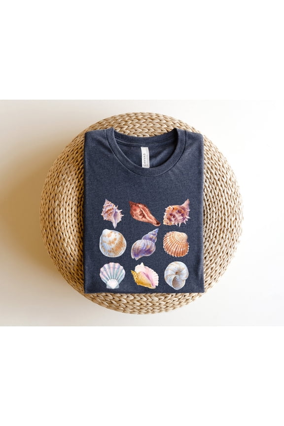 Sea Shells Shirt, Ocean Shirt, Summer Shirt, Sea Shell Lover , Beachy Vibes, Vacation Shirt, Womens Summer Shirt, Summer Vacation Tee Sweatshirt All Size S-5XL