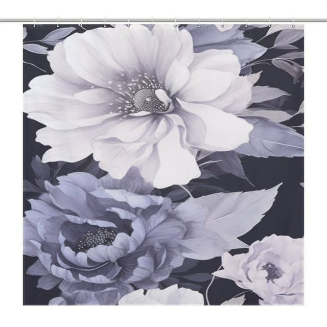 Sea Shower Curtain with Liner Curtain Shower Clear Glass Look 9 Foot