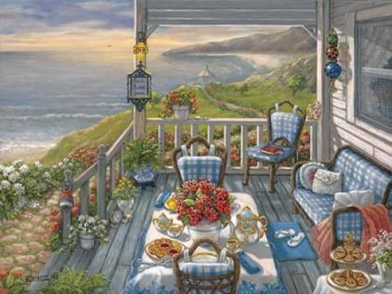 Sea Side Inn Canvas Art - Janet Kruskamp (18 x 24)
