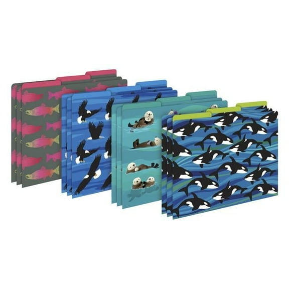 Sea & Sky Letter File Folders - Pack of 12