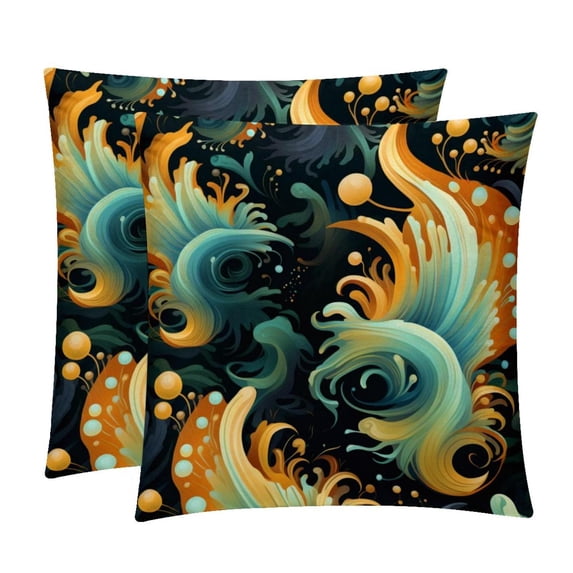 Sea Slug Chair Pillow Covers Set of 2 Throw Pillow Decorative Pillows Velvet with Unique Patterns for Various Occasions - Available in 16x16, 18x18, and 20x20 Inches