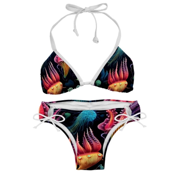 Sea Slug Detachable Sponge Adjustable Strap Bikini Set Two-Pack - Ideal for All Seasons