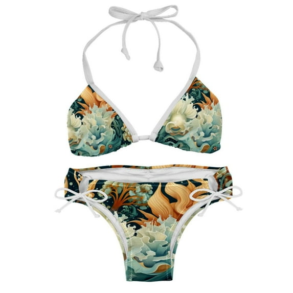 Sea Slug Detachable Sponge Adjustable Strap Bikini Set Two-Pack Swimsuits for All Occasions