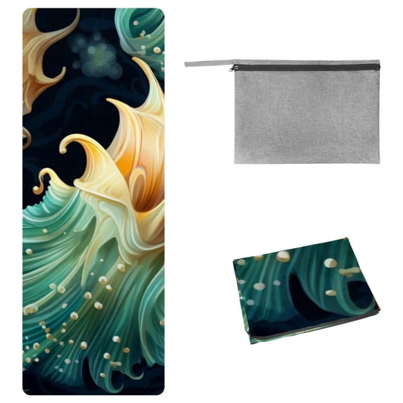 Sea Slug Gym Towel with Storage Bag, 72.8"x26.8", Suitable for Yoga, Pilates, Fitness, etc. - Yoga Blanket, Yoga Mat Towel, Yoga Towels