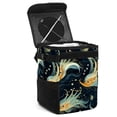 thumbnail image 1 of Sea Slug Leak-Proof Foldable Car Garbage Can with Lid and Hanging Storage Bag - Mini Trash Can for Car Trash Can, 1 of 6