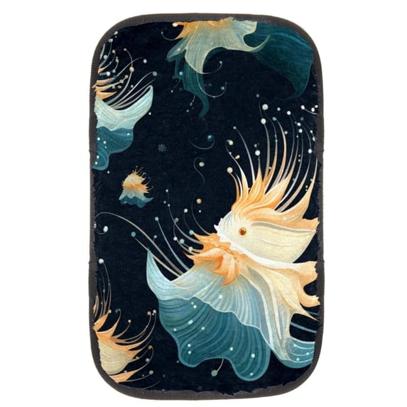 Sea Slug Soft, Comfortable, Furry Printed Car Armrest Cover - Armrest Accessory - 12.5x8.2 Inch