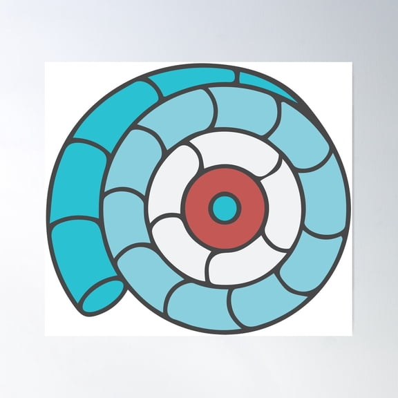 Sea Snail Poster Wall Art, Modern Wall Decor For Living Room Bedroom, 24x24 UNFRAMED