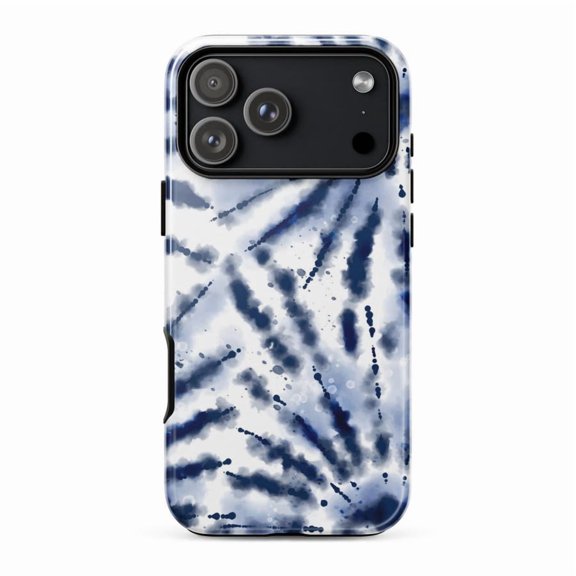 Sea Spell Blue Abstract Design Case for iPhone 11 12 13 14 15 16 17 Pro Max Plus