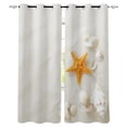 thumbnail image 1 of Sea Star Conch Beach Window Treatments Curtains Valance Living Room Kitchen Bedroom Fabric Indoor Decor Kids R, 1 of 5
