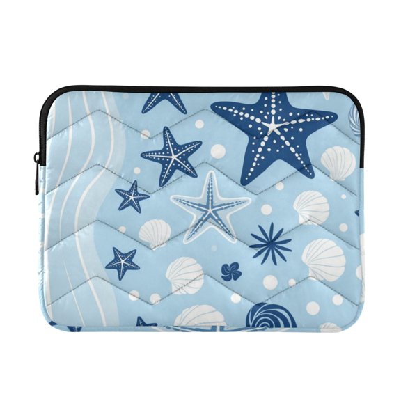 Sea Star Printed Laptop Sleeve 13-14 Inch Computer Bag & Laptop Case for Women Men with Zippe for Work Travel