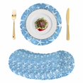 thumbnail image 1 of Sea Starfish Round 15 Inch Placemats Set of 8, Watercolor Ocean Starfish Summer Blue HeatResistant Non Slip Place Mats for Dining Table, Wipeable Braided Kitchen Table Mats for Housewarming, 1 of 9