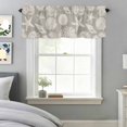 thumbnail image 1 of Sea Starfish Shell Conch on Gray Valances for Windows,Kitchen Valance Rod Pocket Short Curtain, Marine Creature Theme Valance Curtain Window Valances for Bedroom Bathroom Living Room 42x18in, 1 of 9