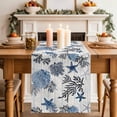 thumbnail image 1 of Sea Stars Coral Table Runner, Retro Blue Sea Stars Corals Wood Grain Cotton Linen Kitchen Table Decoration Washable Dining Tabletop Runners for Home Party Decor 13x72 Inches, 1 of 9