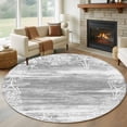 thumbnail image 1 of Sea Stars Round Living Room Rugs 5 ft, Summer Beach Sea Star Coral Grey Texture Washable Area Rug with Non-Slip Sturdy Edge Binding Round Carpet for Entryway Kitchen Bedroom Bathroom, 1 of 9