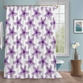 thumbnail image 1 of Sea Stars Shower Curtains for Bathroom, Summer Watercolor Purple Sea Stars Washable Fabric Shower Curtain with Hooks Waterproof Bathroom Decor Sets, 48 x 72 Inches, 1 of 9