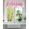 thumbnail image 1 of Sea Stars Tie Up Valances Curtain, Adjustable Kitchen Summer Beach Sea Star Coral Pink Texture Valances for Windows Decor, Rod Pocket Short Curtains Set for Bedroom/Bathroom, 60"x18", 1 of 9