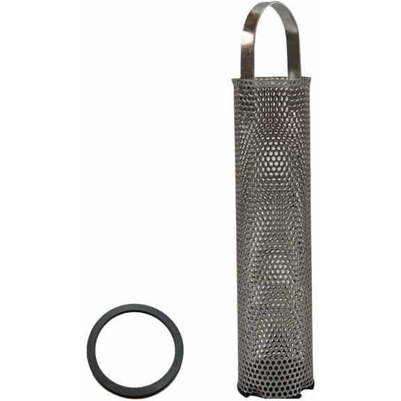 Sea Strainer Basket with Gasket, 7.75" Height x 2.5" Width, Stainless Steel, fits Perko Model 049300599D$$Watercraft