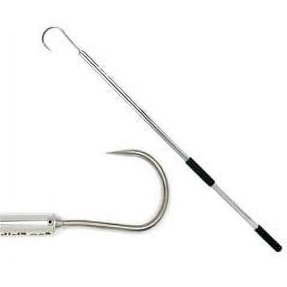 Sea Strike SS336 Silver Anodized Aluminum Gaff 3" Stainless Hook 3'