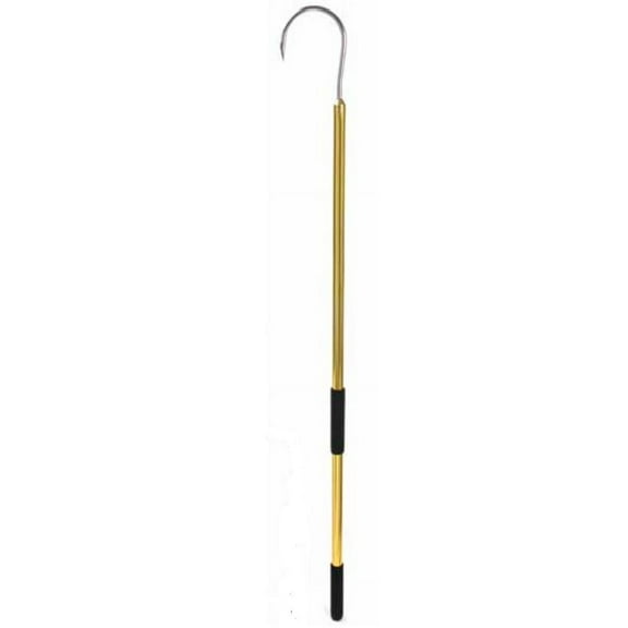Sea Strike SS448G Gold Anodized Aluminum Gaff 4" Stainless Hook 4'