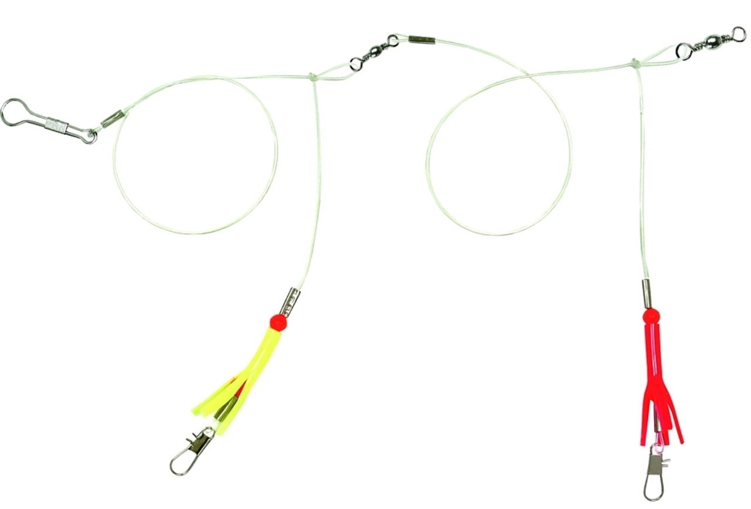 Striker Rig Sea Striker 2RWS-UPC Skirted Bottom Rig 2-Drop Red/White Skirts #14 ...