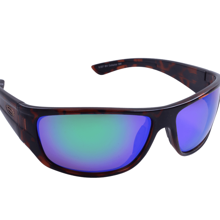  Sea Striker Bill Collector Polarized Sunglasses, Tortoise  Frame, Green Mirror Lens : Sports & Outdoors