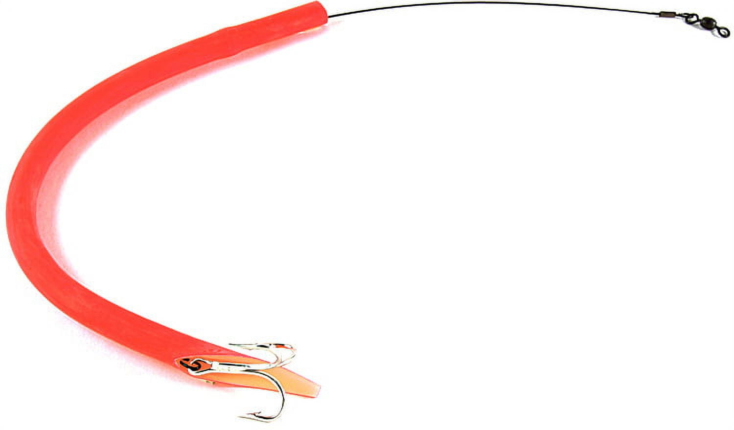 Sea Striker Cuda Tube 12 Surgical Tube with Treble Hook, Red