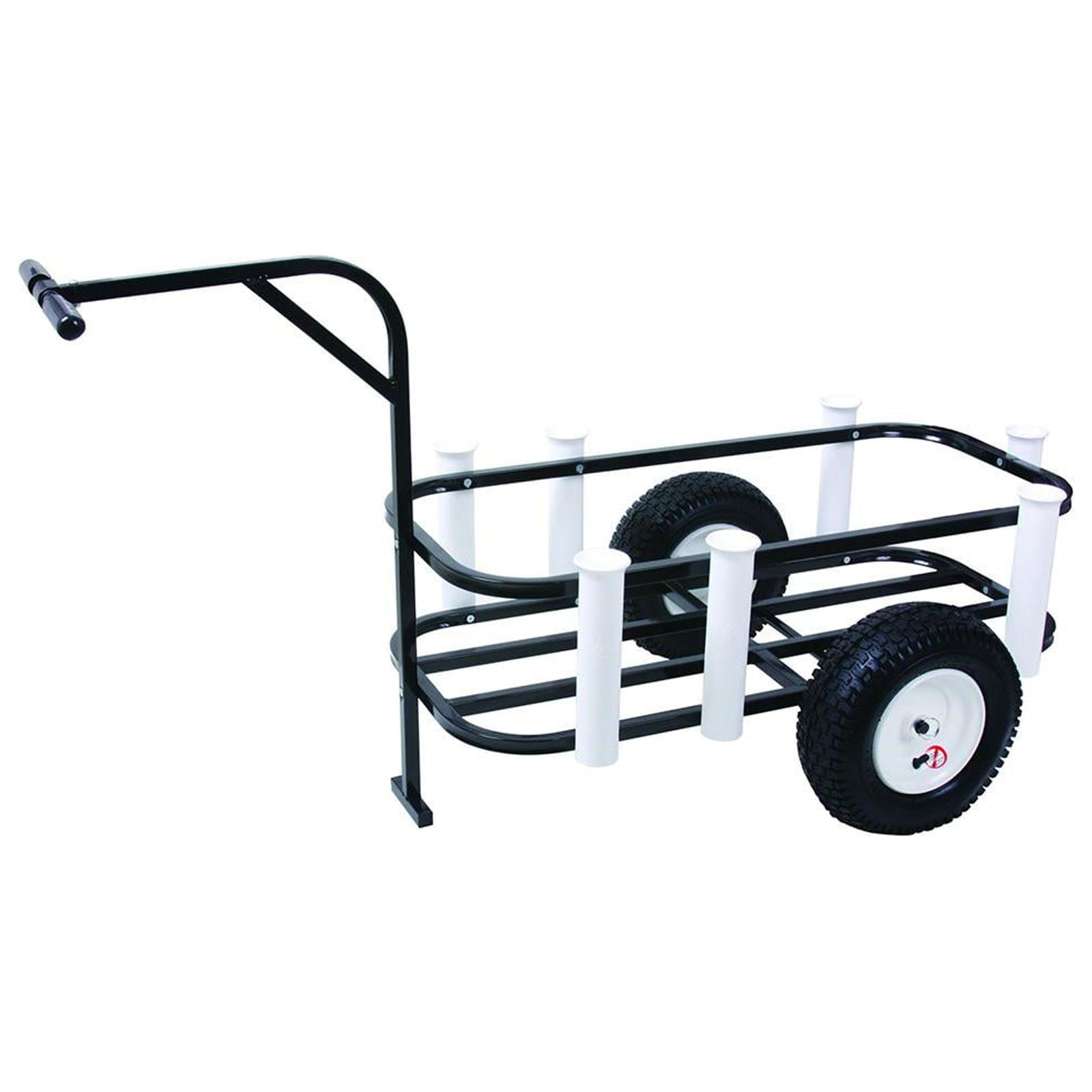 Black and White PVC Outdoor Fishing Cart with Pneumatic Wheels