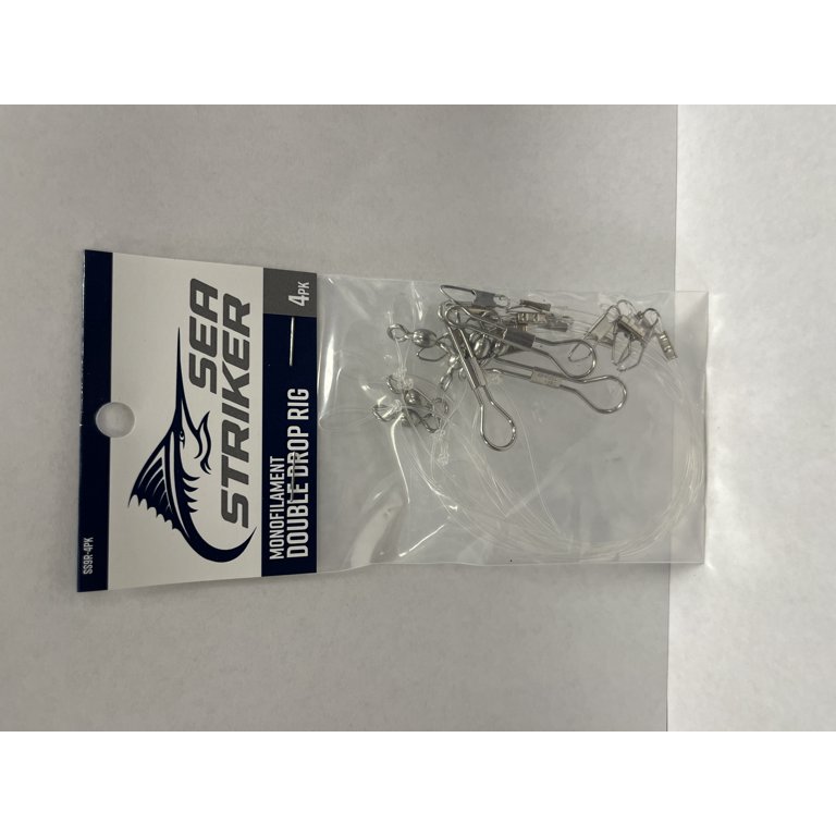 Sea Striker Double Drop Spot & Kingfish Rig - Fluorocarbon Leader With #2 Circle Hooks 4 thumbnail image