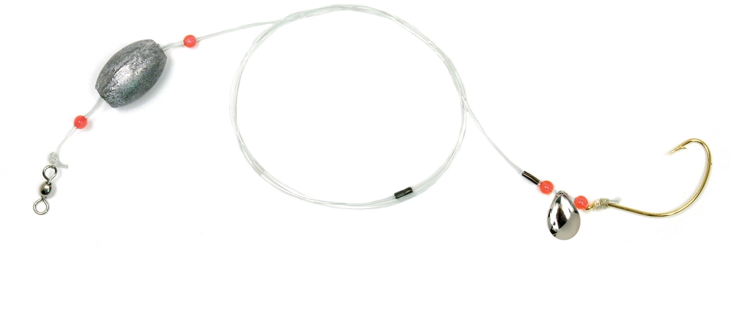 Sea Striker F4 Series Flounder Rig with 3/4 oz. Egg Sinker and Nickel Spinner Blade
