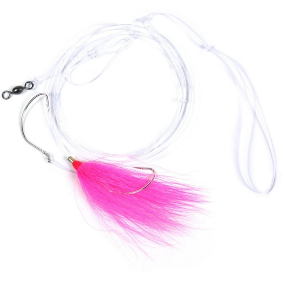 Sea Striker Fluke Hi-Lo Rig, 2-2/0 Wide Gap Hooks, Pink