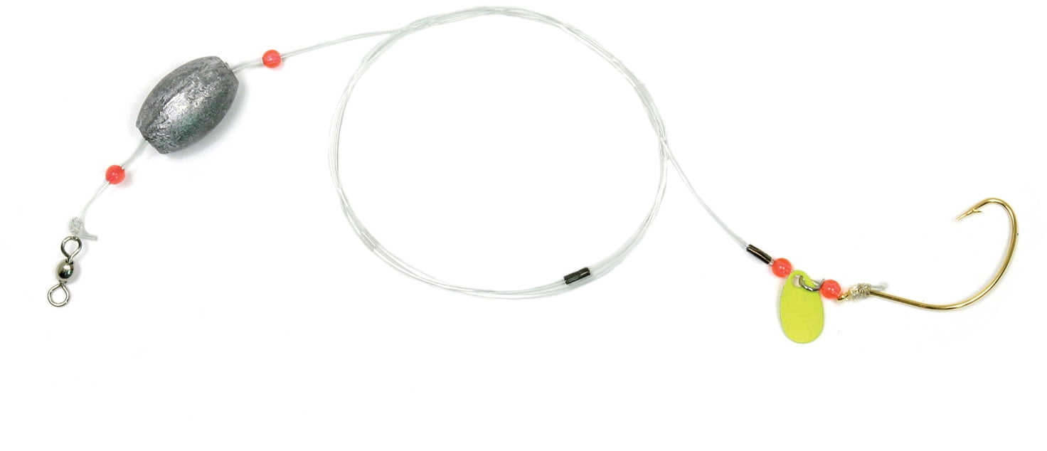 Sea Striker Flounder Fishing Rig, Chartreuse Blade, 1 oz. Sinker, 12