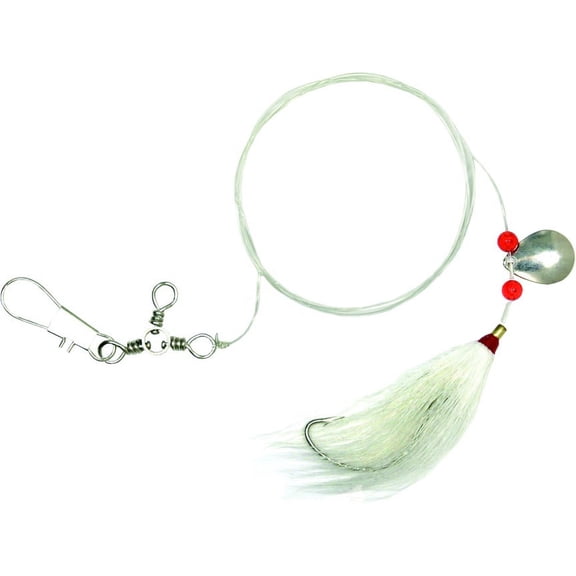 Sea Striker Fluke Fishing Rig with Bucktail, 2/0 Wide Gap Hook
