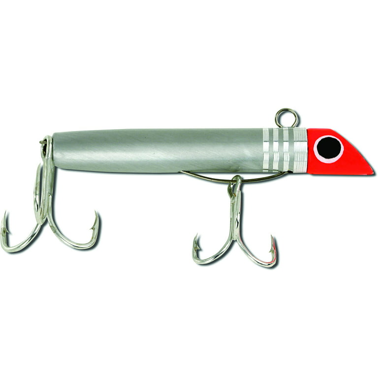 Sea Striker Got-Cha 300 Series Saltwater Fishing Plug Lure, Red  Head/Chrome, 7/8 Ounce, Saltwater Lure