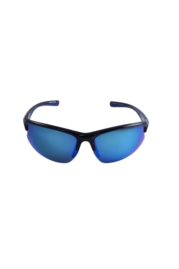 Harbor Master Beach Boating Fishing Polarized Sunglasses Men Women Black Frame w/Blue Mirror Lens