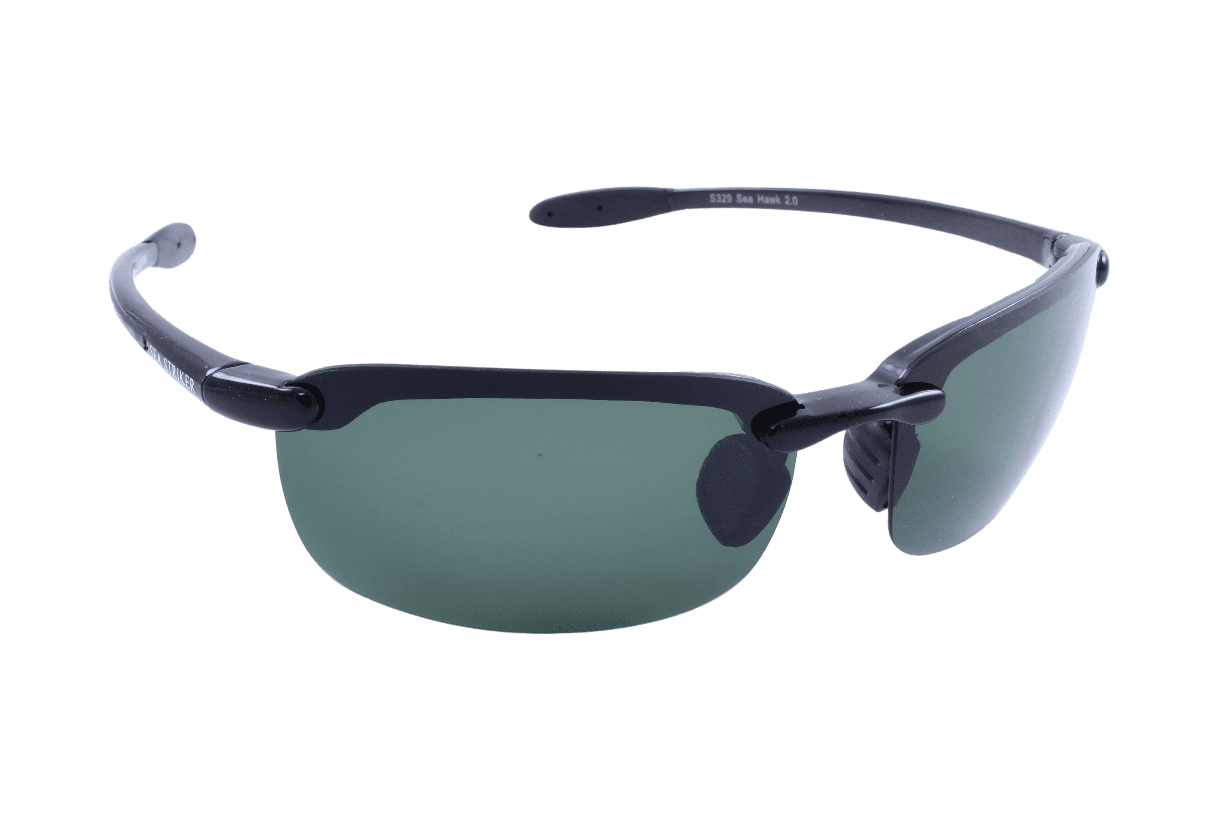 Sea Striker Hawk 2.0 Beach Boating Fishing Polarized Sunglasses Men Women  Black Frame w/Smoke Lens