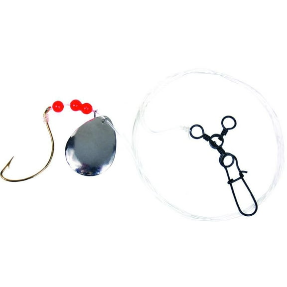 Sea Striker N8555-20G Fluke Rig 2/0 Gold Wide Gap Hook w/Beads