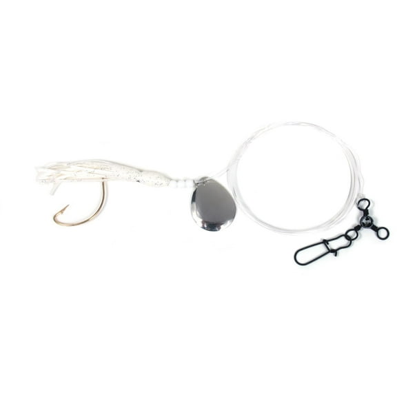 Sea Striker N8563W-20N Fluke Squid Rig, 2/0 Wide Gap Hook, 3-Way