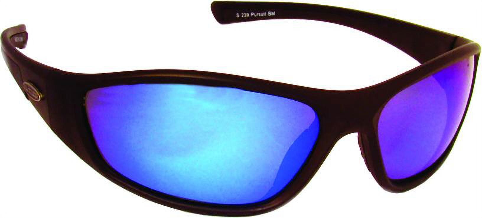 Sea Striker Pursuit Sunglass Blk Frame/Blu Mirror Lens, 239 