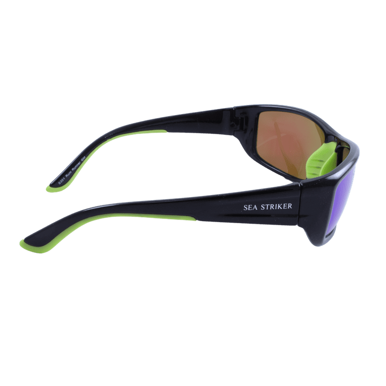 Sea Striker Rum Runner Sunglasses Black/Green Mirror