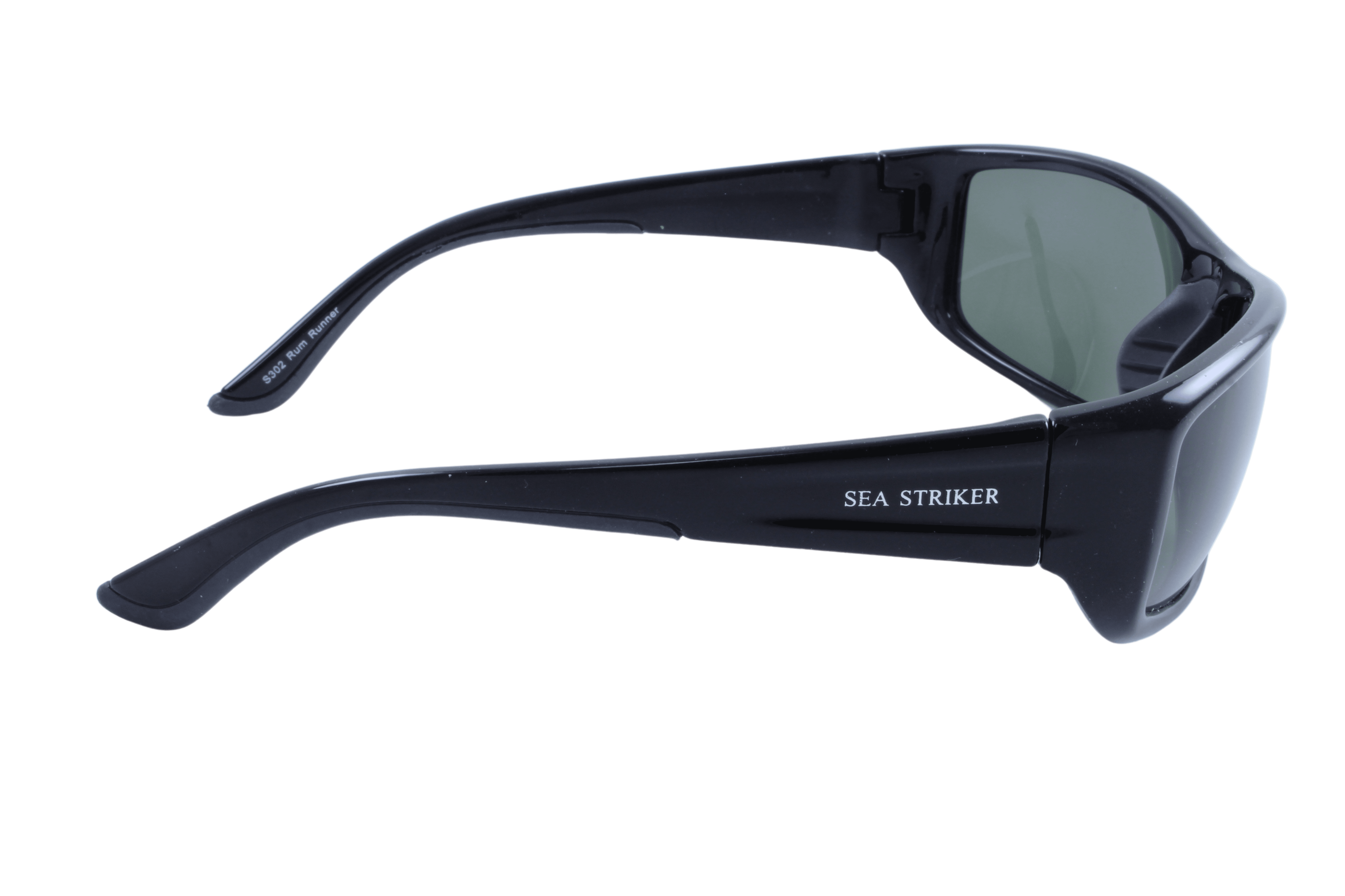 Sea Striker Rum Runner Beach Boating Fishing Polarized Sunglasses Men Women  Black Frame w/Smoke Lens