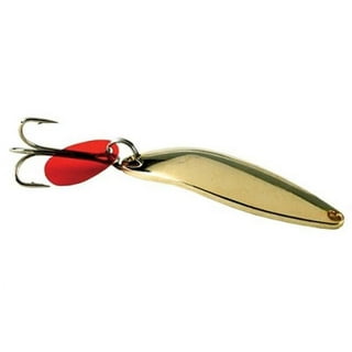 Acme Tackle Little Cleo Fishing Lure Spoon Gold and Neon Red 2/5 oz.