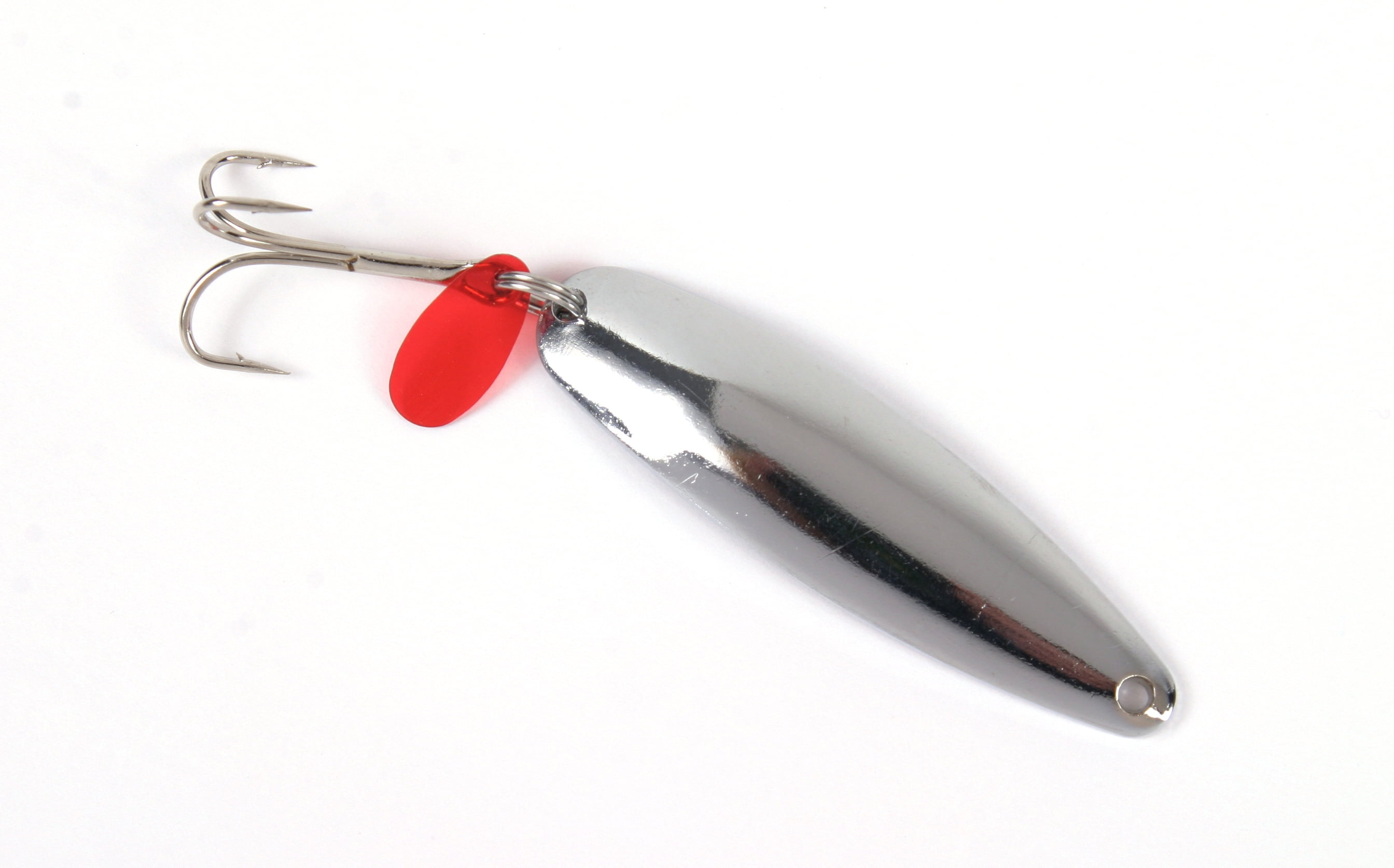 Sea Striker SES50-1 Nickel Plated Casting Spoon with Teaser Tab, 43467,  Fishing Jigs