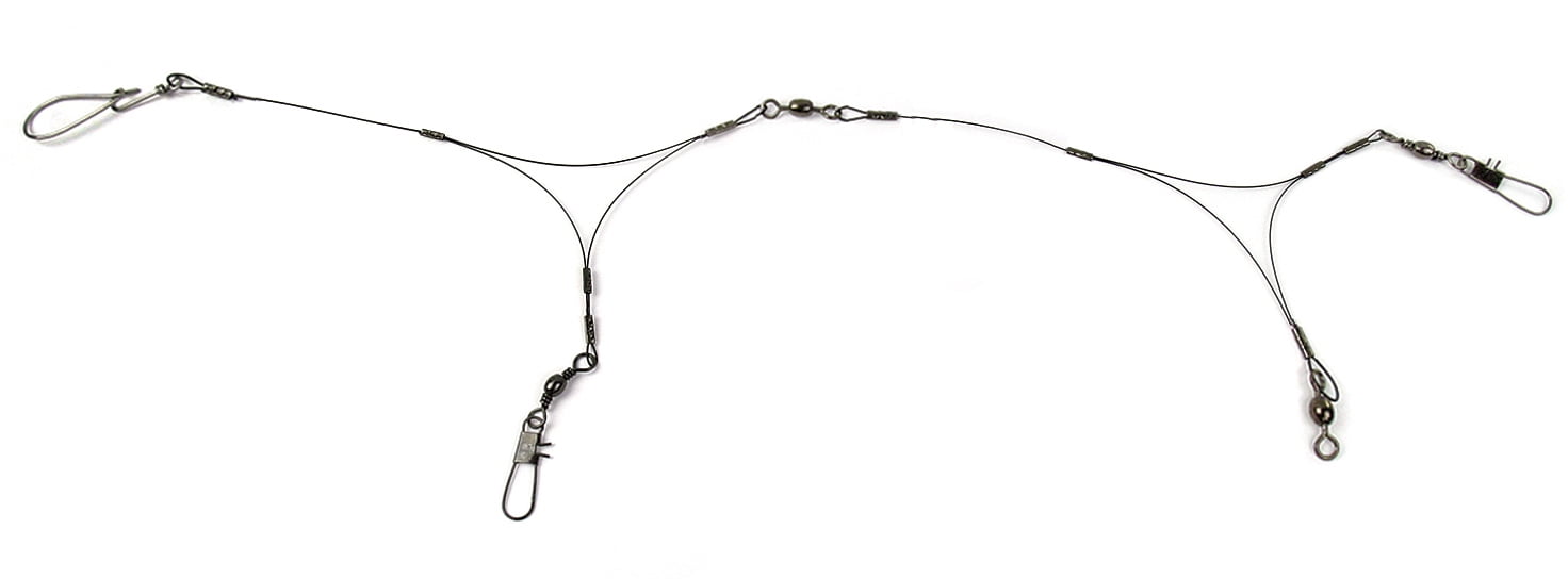 Sea Striker SNPR Snapper Rig Coated Wire Double Drop Rig - Walmart.com