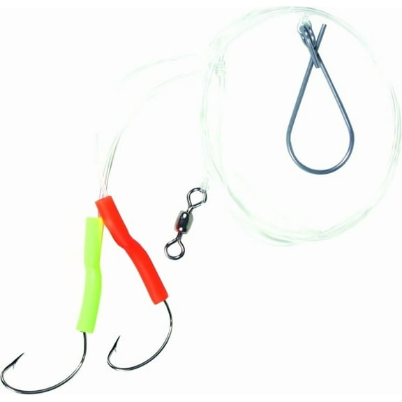 Sea Striker Haddock Rig, 2 4/0 Nickel Wide Gap Hooks w/Tubing