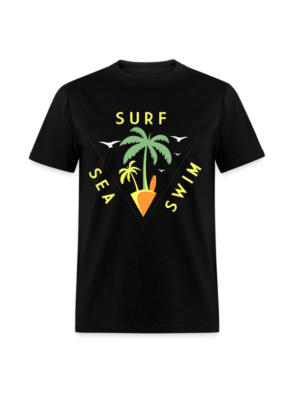 Sea Surf Swim shirt Ocean Beach Sunset Lover Surfing T-Shirt Size S-6XL